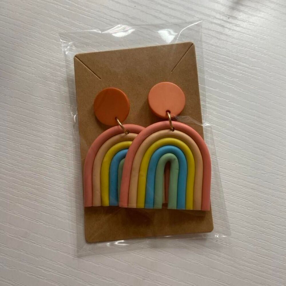 Clay Rainbow Earrings